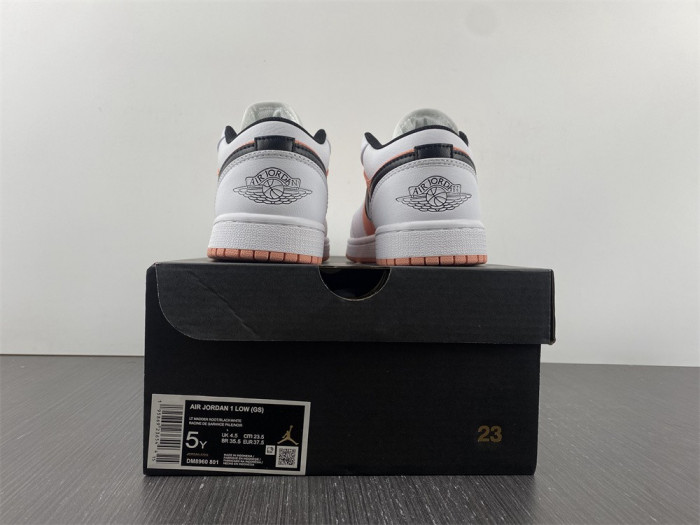 air jordan 1 low white light madder root dm8960-801