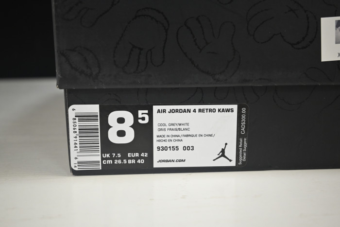 air jordan 4 retro kaws 930155-003