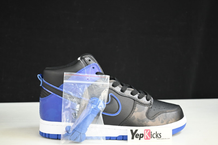 nike dunk high se camo black royal dd3359-001