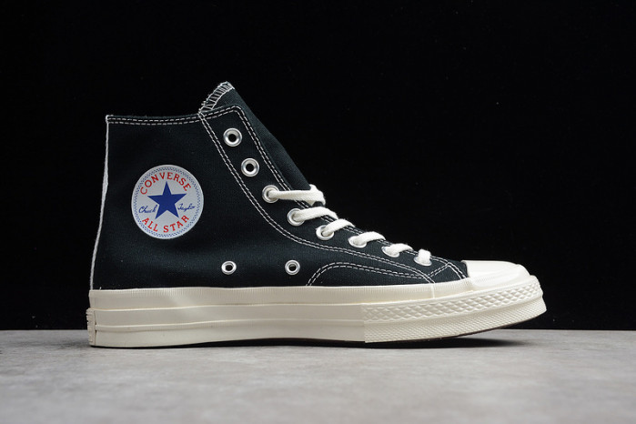 converse chuck taylor all-star 70s hi comme des garcons play black 150204c