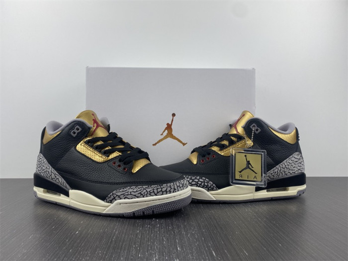 air jordan 3 “black gold” ck9246-067