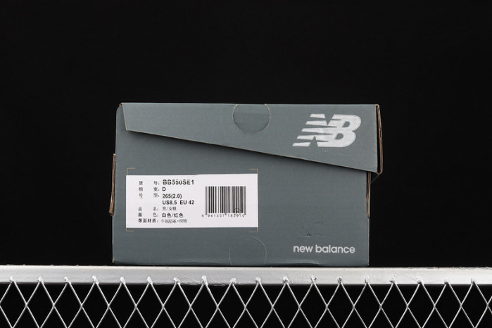 new balance 550 white red bb550se1