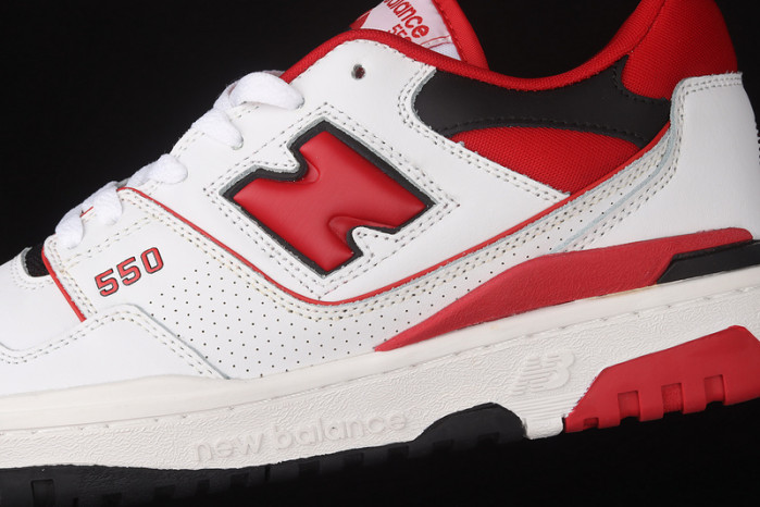 new balance 550 white red bb550se1