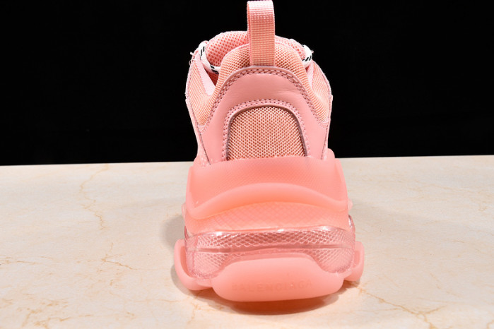 Ba*len*cia*ga triple s trainers clear sole trainer pink 542023-02