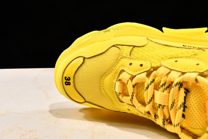 Ba*len*cia*ga TRIPLE S TRAINERS CLEAR SOLE TRAINER YELLOW W09O5 8126