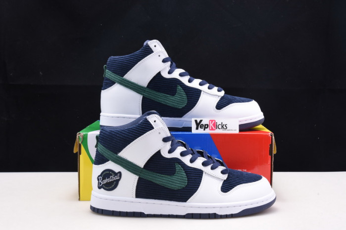 nike dunk high sports specialties white navy dh0953-400