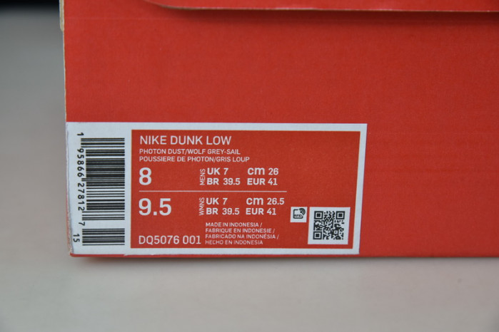 nike dunk low photon dust dq5076-001