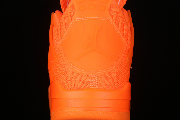 jordan 4 retro flyknit orange aq3559-800