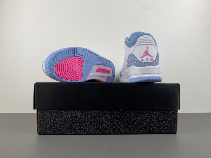 Air Jordan 3 GS "White/Cobalt Bliss" HQ0784-101
