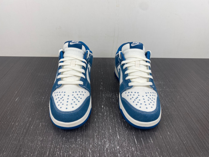 nike dunk low industrial blue sashiko dv0834-101