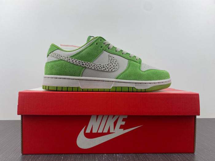 nike dunk low as safari s*h chlorophyll dr0156-300