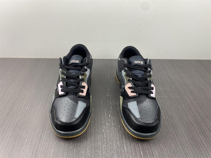 nike dunk low scrap black gum db0500-001