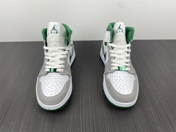 air jordan 1 mid grey green dc7294-103