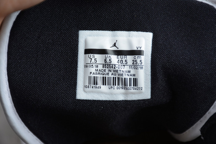 jordan 1 mid patent black white gold 852542-007